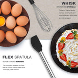 33-Piece Stainless Steel & Silicone Kitchen Utensil Set with Holder