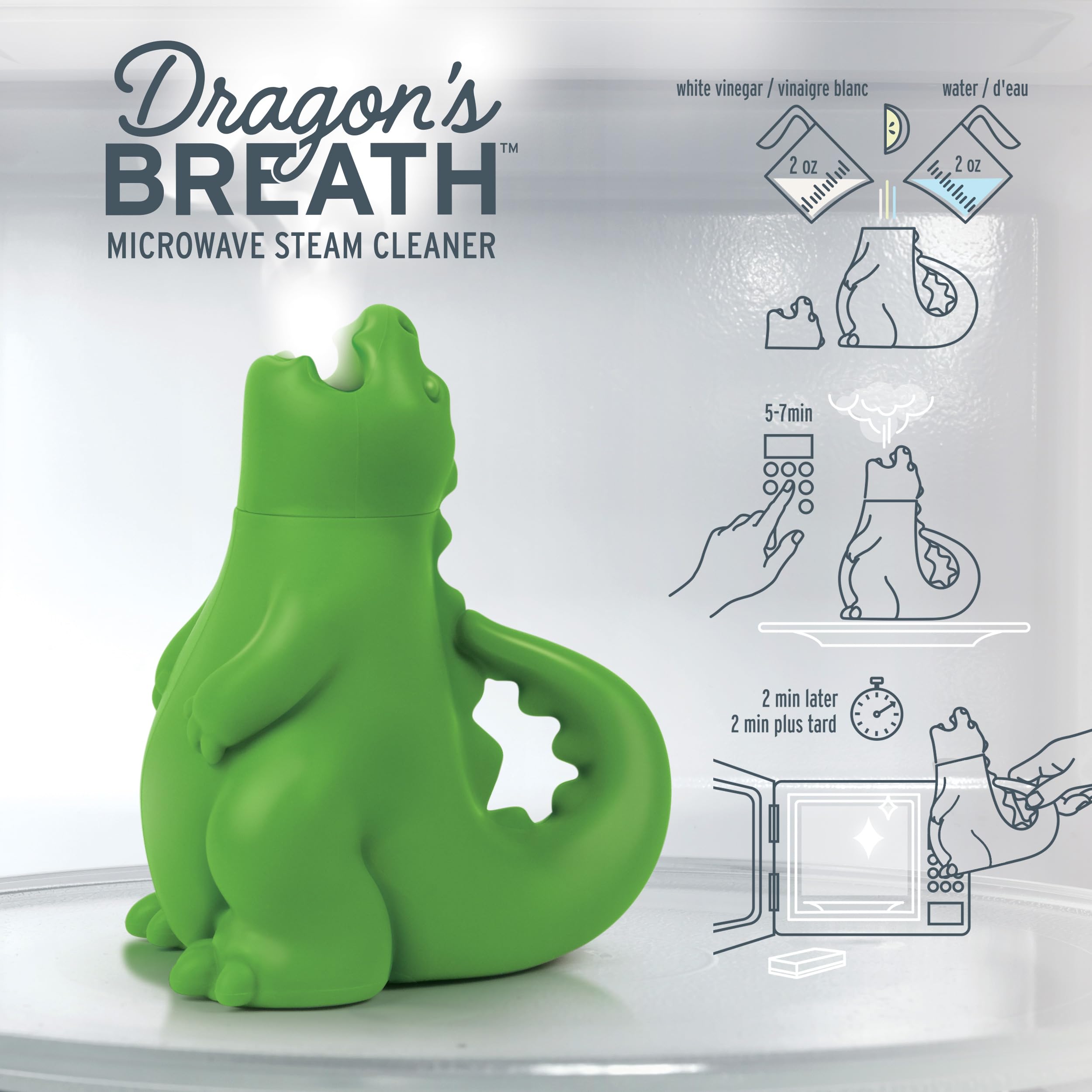 Dragon-Shaped Microwave Steam Cleaner – Chemical-Free Deep Cleaning with Steam