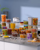 Airtight Food Storage Containers Set – 24 Piece Stackable Pantry Canisters with Lids, Labels & Marker
