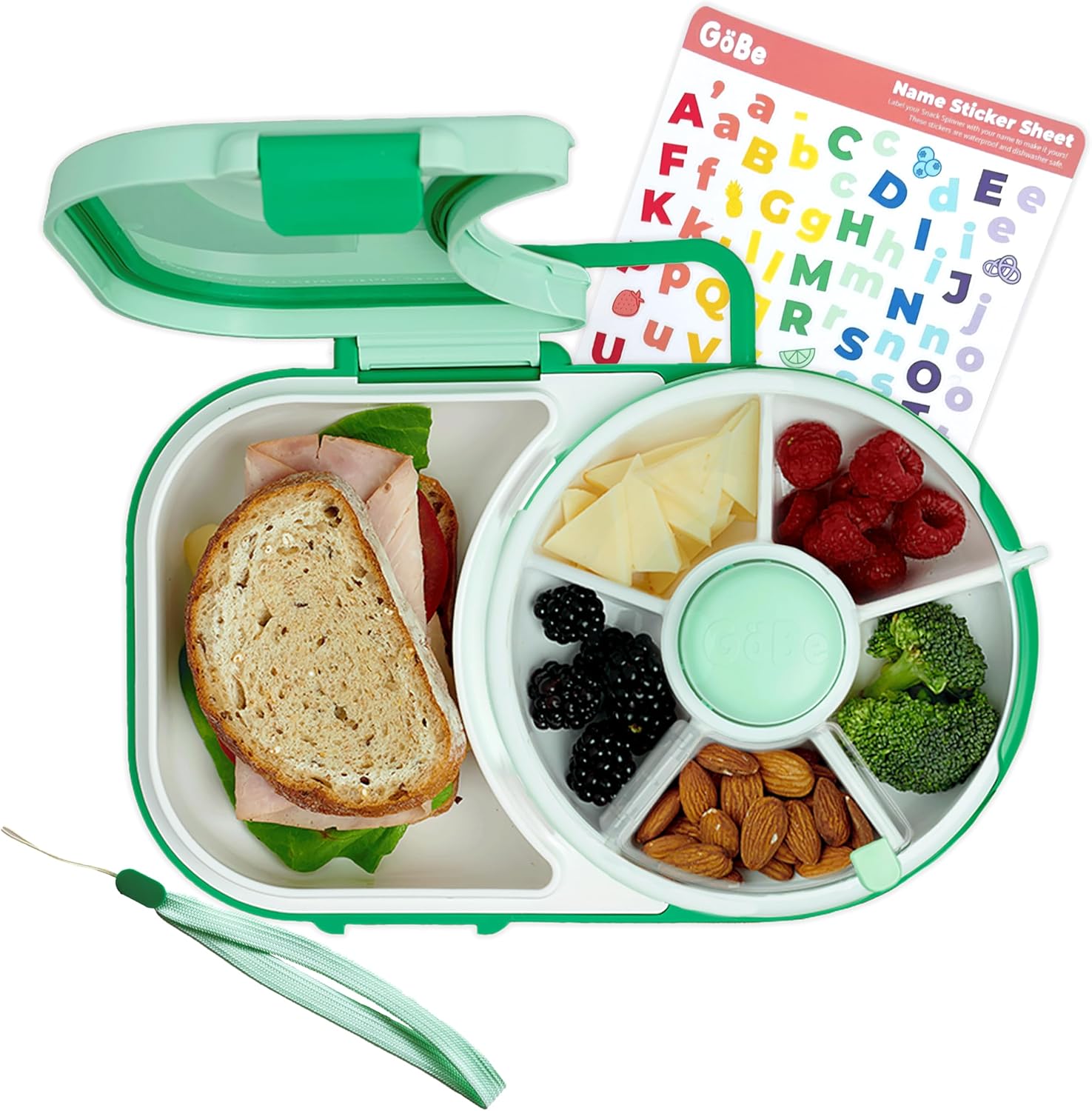 Taro Purple Snack Spinner Lunchbox with Sandwich Compartment