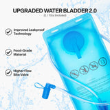 EVERFUN 18L Insulated Hydration Backpack with 2L Bladder & Rain Cover – Lightweight Hydro Pack for Hiking, Cycling & Running – Black