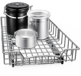Under Cabinet Pull-Out Sliding Shelf Drawer – Heavy-Duty Ball-Bearing Organizer (21” x 11”)