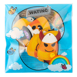 24PCS Halloween Candy Corn Wooden Ornaments – Cute Kawaii Candy Theme Hanging Decorations with Burlap Rope (8 Styles, Orange)