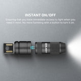 Mini Rechargeable LED Flashlight – Magnetic Pocket Light with USB Charging & Hands-Free Design