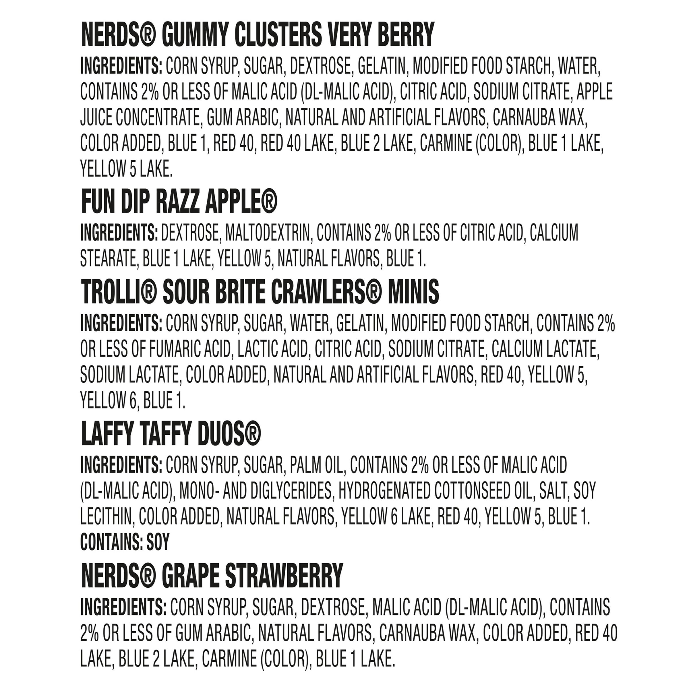 Halloween Candy Variety Pack – 45 Count Assorted Favorites (NERDS, Fun Dip, Trolli, Laffy Taffy & More) – Individually Wrapped Treats