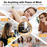 Smart Automatic Cat Feeder with 5L Food Storage, HD Camera, App Control, Motion Detection, and Two-Way Audio for Remote Feeding