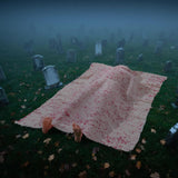 JOYIN 5 Ft Halloween Scary Decorations, Inflatable Body Covered Show feet, Outdoor Haunted House Corpse Decor Prop for Crime Scene Party Lawn Yard