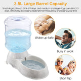 3.5L / 1 Gallon Pet Water Dispenser – Self-Dispensing Gravity Water Feeder for Dogs & Cats, Automatic Fresh Hydration