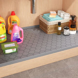 Under Sink Cabinet Protection Mat – Waterproof Leak & Spill Guard (Dark Gray)