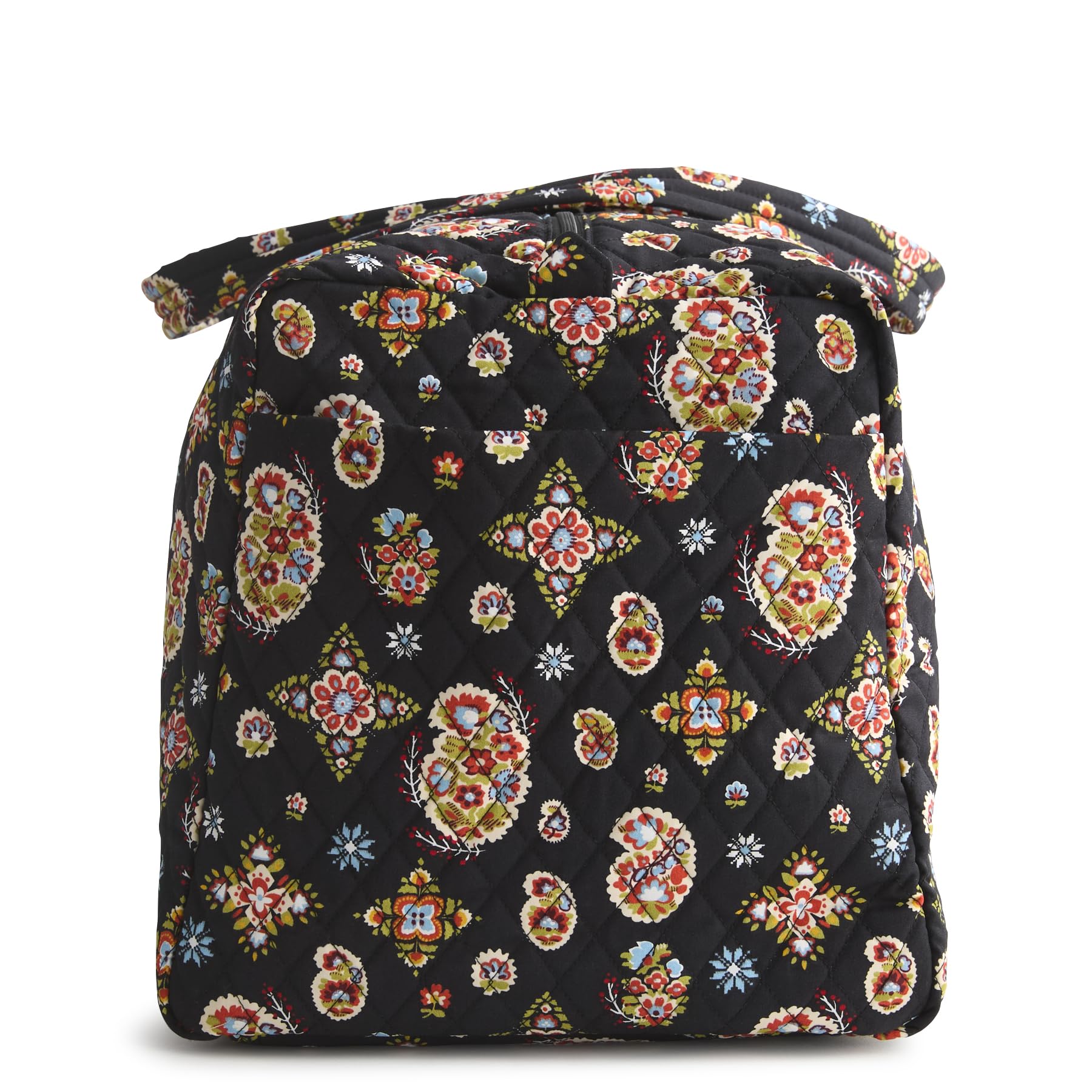 Vera Bradley Premium Cotton Large Original Duffel Bag – Quilted Travel Bag (North Star Sky)