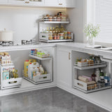 WAKISA Transparent 3-Tier Pull-Out Organizer – Modular Clear Storage Drawers with Adjustable Dividers