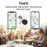 Dual System Bluetooth Tracker Tags 4-Pack, Apple Find My & Google Find Hub Compatible Item Locator with Sound Alert
