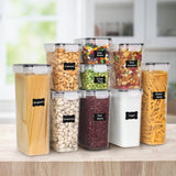 48-Piece Airtight Food Storage Containers Set – BPA-Free Stackable Pantry Organizers