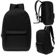 Moda West Bulk School Backpacks 24 Pack, 17 Inch Classic Bookbags for Elementary, Middle & High School