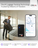 GEGO PRO Real-Time Global GPS Tracker for Luggage and Assets, TSA Approved Smart Travel Tracker with Multi-Network SIM and Security Alerts