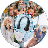 Portable Bladeless Neck Fan with 3 Speeds – USB Rechargeable Hands-Free Cooling Fan for Travel, Outdoor & Office