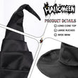 Bendable Witch Hat for Women – Adjustable Wire Brim & Cone | Premium Matte Satin Halloween Hat