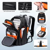 FENREE.GEER Expandable 45L Travel Laptop Backpack with Hardshell Design, USB Ports and 15.6” Laptop Compartment