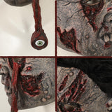 Realistic Bloody Zombie Mask – Falling Eyeball Latex Horror Mask with Hair for Adults 🧟‍♂️💀