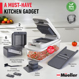 Professional Multi-Function Vegetable Chopper Set with 8 Interchangeable Blades