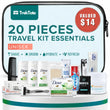 20-Piece Travel Hygiene Kit – TSA Approved Toiletry Essentials Set with Toothbrush, Razor, Shampoo & Personal Care Items
