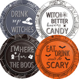 Halloween Dessert Plates – 48 Pcs 7-Inch Assorted Paper Plates for Spooky Party Snacks & Appetizers
