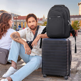 Travelon Classic Large Anti-Theft Backpack – Secure RFID Travel & Commuter Backpack with Dual Laptop Sleeves (Black)