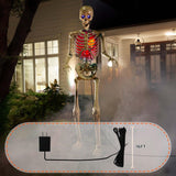Red LED Beating Heart Prop (2-Pack) – Life-Sized Light-Up Skeleton Heart with Timer & Plug-In Power