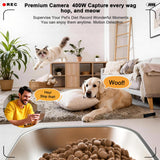 Smart Automatic Cat Feeder with 5L Food Storage, HD Camera, App Control, Motion Detection, and Two-Way Audio for Remote Feeding
