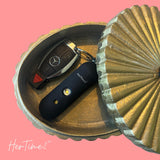 HerTime2 Personal Safety Alarm Keychain – 130dB Emergency Siren with Strobe Light, Waterproof (Executive Black)