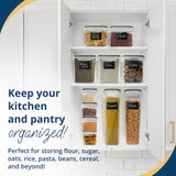 36-Piece Airtight Food Storage Containers Set – BPA-Free Leak-Proof Stackable Pantry Organization with Labels