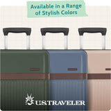 Green 3-Piece Carry-On Luggage Set with Backpack & Toiletry Bag