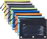 20-Pack Multicolor 3-Ring Binder Pencil Pouches