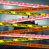 Halloween Fright Tape Bundle – 3 Rolls “Keep Out”, “Caution”, “Warning” Scary Party Decoration Set