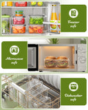Airtight Food Storage Containers Set – 40 Piece Stackable Meal Prep Containers with Lids, Labels & Marker