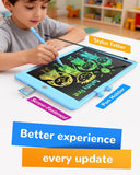 10” Colorful LCD Writing Tablet for Kids – Reusable Doodle Drawing Board (Blue)