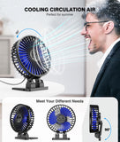 JZCreater Mini USB Desk Fan Portable 3 Speed Quiet Personal Cooling Fan for Office Home Travel Black Blue