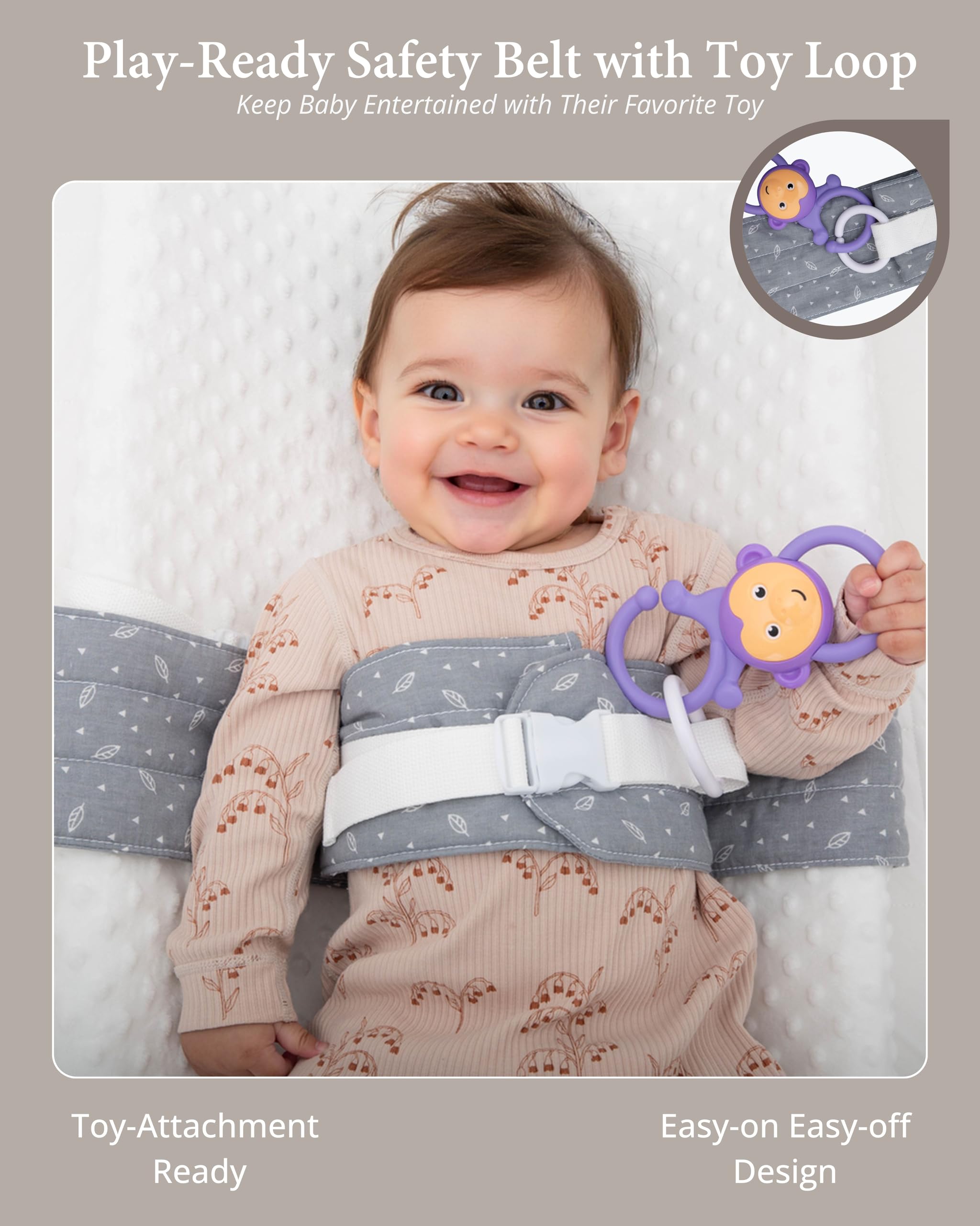 Adjustable Baby Changing Pad Safety Strap – Secure Diaper Changing Belt for Changing Tables & Pads