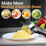 Heavy-Duty Potato Ricer & Masher – Large Basket, Non-Slip Handles, Dishwasher Safe