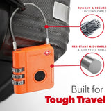 Apple Find My Compatible Smart TSA Luggage Lock with Bluetooth Tracking, Water-Resistant Travel Padlock