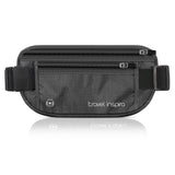 Travel Inspira Hidden RFID Money Belt – Secure Anti-Theft Passport & Card Wallet (Black Edition)