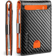 RFID Blocking Slim Wallet for Men with Money Clip – Minimalist Vegan Leather Travel Wallet