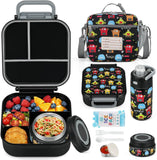 Pink 42 oz Bento Travel Set with Thermos and Bottle