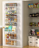MOFOROCO 9-Tier Over-the-Door Pantry Organizer – Metal Hanging Storage Shelves for Kitchen, Bathroom & Laundry