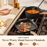 30-Piece Nonstick Granite Cookware & Bakeware Set with Induction Compatibility