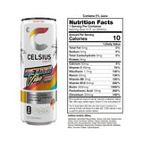CELSIUS Retro Vibe Energy Drink, Sugar-Free with 200mg Caffeine & Essential Vitamins – Sparkling Raspberry Citrus, 12 Pack