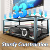 OPNICE 2-Tier Monitor Stand with Drawer & Pen Holders – Ergonomic Desk Organizer for Office & Home