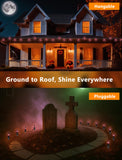Halloween C9 Dark Purple String Lights – 25Ft Black Wire, 25 Bulbs, UL Listed Outdoor & Indoor Party Décor