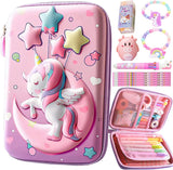 Pink 3D EVA Pencil Case Set with 60-Pen Capacity
