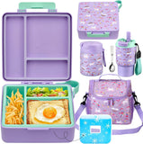 Purple 4-Piece Lunch Set with 17 oz Food Jar